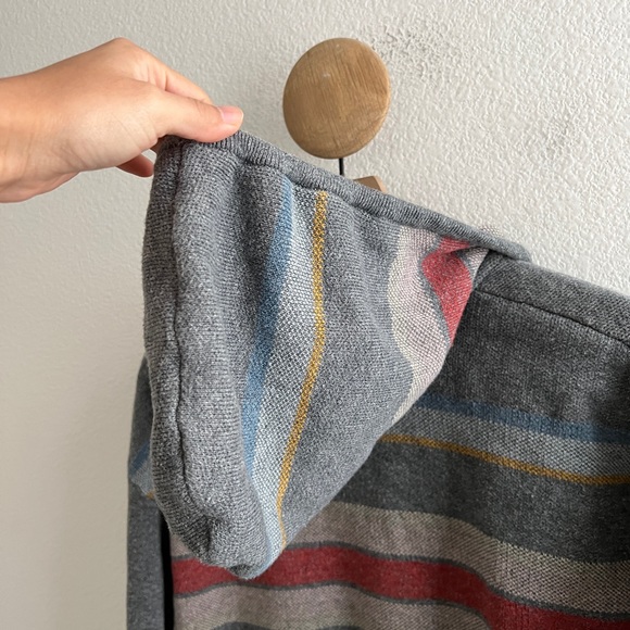 Pendleton Striped Hoodie Cotton Sweater - Picture 9 of 12